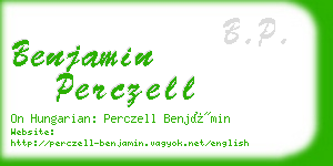 benjamin perczell business card